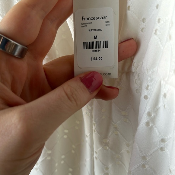 Francesca’s White Midi Dress - Picture 3 of 3